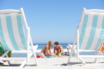 Family on Vacation at Beach